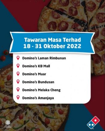 Dominos-Pizza-2-Regular-Pizza-@-RM19-Promotion-2-350x436 - Beverages Food , Restaurant & Pub Johor Kedah Kelantan Kuala Lumpur Melaka Negeri Sembilan Pahang Penang Perak Perlis Pizza Promotions & Freebies Putrajaya Sabah Sarawak Selangor Terengganu 