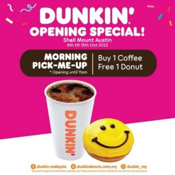 Dunkin-Opening-Promotion-at-Shell-Taman-Mount-Austin-4-350x350 - Beverages Food , Restaurant & Pub Johor Promotions & Freebies 