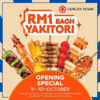 GOKAN-MARU-Grand-Opening-Deal-at-MyTOWN-2-350x350 - Beverages Food , Restaurant & Pub Kuala Lumpur Promotions & Freebies Selangor 
