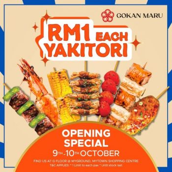 GOKAN-MARU-Grand-Opening-Deal-at-MyTOWN-2-350x350 - Beverages Food , Restaurant & Pub Kuala Lumpur Promotions & Freebies Selangor 