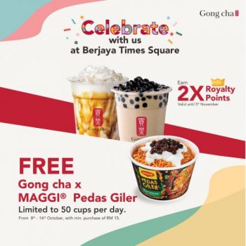 Gong-Cha-Opening-Promotion-at-Berjaya-Times-Square-350x350 - Beverages Food , Restaurant & Pub Kuala Lumpur Promotions & Freebies Selangor 