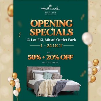 Hallmark-Opening-Promotion-at-Mitsui-Outlet-Park-350x350 - Beddings Home & Garden & Tools Mattress Promotions & Freebies Selangor 