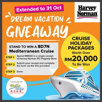 Harvey-Norman-Dream-Vacation-Giveaway-350x350 - Events & Fairs Johor Kedah Kelantan Kuala Lumpur Melaka Negeri Sembilan Online Store Others Pahang Penang Perak Perlis Putrajaya Sabah Sarawak Selangor Terengganu 