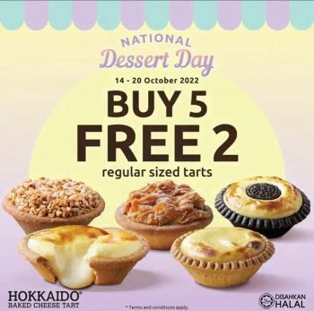 Hokkaido-Baked-Cheese-Tart-Buy-5-Free-2-on-National-Dessert-Day-Deal-350x347 - Beverages Food , Restaurant & Pub Johor Kedah Kelantan Kuala Lumpur Melaka Negeri Sembilan Pahang Penang Perak Perlis Promotions & Freebies Putrajaya Sabah Sarawak Selangor Terengganu 