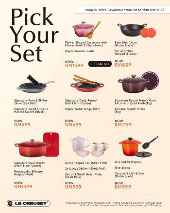 Le-Creuset-Pick-Your-Set-Deal-350x438 - Home & Garden & Tools Johor Kedah Kelantan Kitchenware Kuala Lumpur Melaka Negeri Sembilan Pahang Penang Perak Perlis Promotions & Freebies Putrajaya Sabah Sarawak Selangor Terengganu 