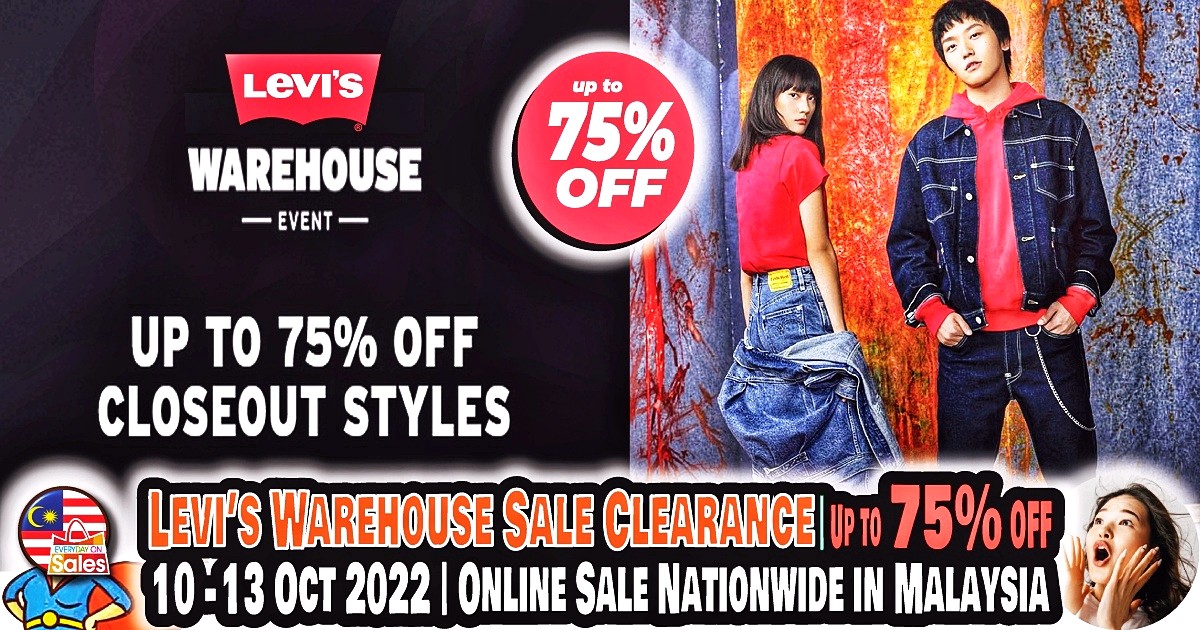 10-13 Oct 2022: Levi's Online Warehouse Sale Clearance Nationwide in  Malaysia 