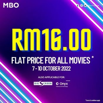 MBO-Cinemas-RM16-For-All-Movies-Promotion-350x350 - Cinemas Johor Kedah Kelantan Kuala Lumpur Melaka Movie & Music & Games Nationwide Negeri Sembilan Online Store Pahang Penang Perak Perlis Promotions & Freebies Putrajaya Sabah Sarawak Selangor Terengganu 