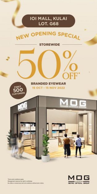 MOG-Eyewear-Opening-Promotion-at-IOI-Mall-Kulai-313x625 - Eyewear Fashion Lifestyle & Department Store Johor Promotions & Freebies 