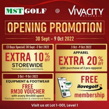 MST-Golf-Opening-Promotion-at-Vivacity-Megamall-350x350 - Golf Promotions & Freebies Sarawak Sports,Leisure & Travel 