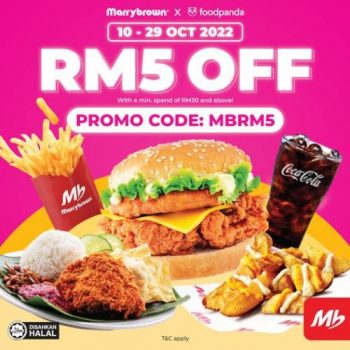 Marrybrown-FoodPanda-RM5-OFF-Promo-Code-Promotion-350x350 - Beverages Food , Restaurant & Pub Johor Kedah Kelantan Kuala Lumpur Melaka Negeri Sembilan Online Store Pahang Penang Perak Perlis Promotions & Freebies Putrajaya Sabah Sarawak Selangor Terengganu 