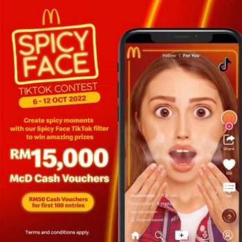 McDonalds-Spicy-Face-Tiktok-Contest-350x350 - Beverages Events & Fairs Fast Food Food , Restaurant & Pub Johor Kedah Kelantan Kuala Lumpur Melaka Negeri Sembilan Online Store Pahang Penang Perak Perlis Putrajaya Sabah Sarawak Selangor Terengganu 