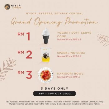 Mykori-Grand-Opening-Promotion-at-Setapak-Central-350x350 - Beverages Food , Restaurant & Pub Kuala Lumpur Promotions & Freebies Selangor 