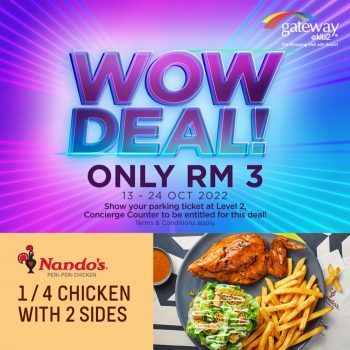 Nandos-Wow-Deals-at-gatewayklia2-350x350 - Beverages Food , Restaurant & Pub Kuala Lumpur Promotions & Freebies Selangor 