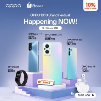 OPPO-Shopee-10.10-Sale-350x350 - Electronics & Computers IT Gadgets Accessories Johor Kedah Kelantan Kuala Lumpur Malaysia Sales Melaka Negeri Sembilan Pahang Penang Perak Perlis Putrajaya Sabah Sarawak Selangor Terengganu 