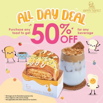Oppa-Toast-Cafe-All-Day-Deal-350x350 - Beverages Food , Restaurant & Pub Kuala Lumpur Promotions & Freebies Selangor 