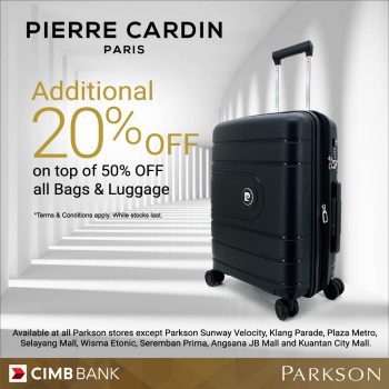 Parkson-Special-Deal-with-CIMB-20-350x350 - Beddings Home & Garden & Tools Johor Kedah Kelantan Kuala Lumpur Luggage Mattress Melaka Negeri Sembilan Pahang Penang Perak Perlis Promotions & Freebies Putrajaya Sabah Sarawak Selangor Sports,Leisure & Travel Terengganu 