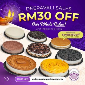 Purple-Monkey-Deepavali-Cake-Sales-350x350 Now till 16 Nov 2022: Purple Monkey Deepavali Cake Sales