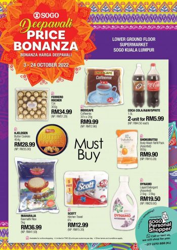 SOGO-Supermarket-Deepavali-Price-Bonanza-Promotion-350x495 - Kuala Lumpur Promotions & Freebies Selangor Supermarket & Hypermarket 