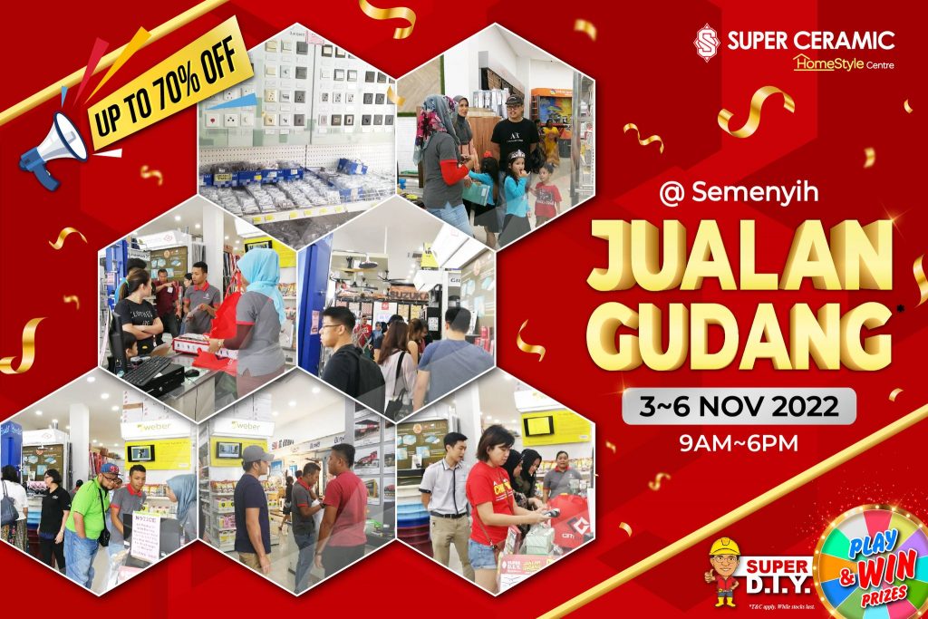 Semenyih-Super-Ceramic-Warehouse-Sale-1024x683 - Building Materials Flooring Home & Garden & Tools Home Decor Home Hardware Sanitary & Bathroom Warehouse Sale & Clearance in Malaysia 