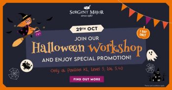 Sergent-Major-Halloween-Workshops-350x183 29 Oct 2022: Sergent Major Halloween Workshops