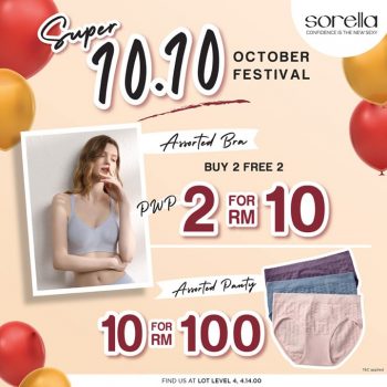 Sorella-Super-10.10-October-Festival-Sale-350x350 - Fashion Accessories Fashion Lifestyle & Department Store Kuala Lumpur Lingerie Malaysia Sales Selangor Underwear 