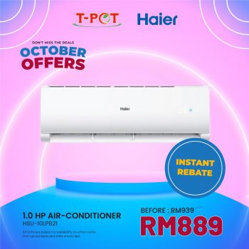 T-Pot-Group-HAIER-October-Promotion11-350x350 - Electronics & Computers Home Appliances IT Gadgets Accessories Promotions & Freebies 
