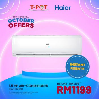 T-Pot-Group-HAIER-October-Promotion12-350x350 - Electronics & Computers Home Appliances IT Gadgets Accessories Promotions & Freebies 
