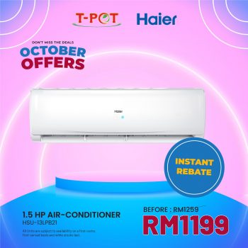T-Pot-Group-HAIER-October-Promotion12-350x350 - Electronics & Computers Home Appliances IT Gadgets Accessories Promotions & Freebies