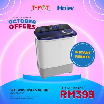 T-Pot-Group-HAIER-October-Promotion2-350x350 - Electronics & Computers Home Appliances IT Gadgets Accessories Promotions & Freebies 