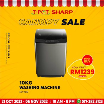 T-Pot-Sharp-Canopy-Sale-12-350x350 - Computer Accessories Electronics & Computers Home Appliances IT Gadgets Accessories Kitchen Appliances Malaysia Sales Selangor 