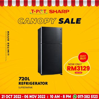 T-Pot-Sharp-Canopy-Sale-17-350x350 - Computer Accessories Electronics & Computers Home Appliances IT Gadgets Accessories Kitchen Appliances Malaysia Sales Selangor 