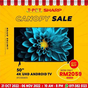 T-Pot-Sharp-Canopy-Sale-2-350x350 - Computer Accessories Electronics & Computers Home Appliances IT Gadgets Accessories Kitchen Appliances Malaysia Sales Selangor 