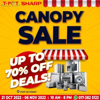 T-Pot-Sharp-Canopy-Sale-350x350 - Computer Accessories Electronics & Computers Home Appliances IT Gadgets Accessories Kitchen Appliances Malaysia Sales Selangor 