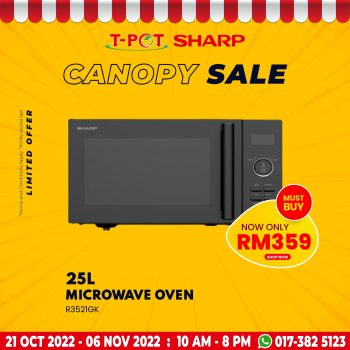 T-Pot-Sharp-Canopy-Sale-6-350x350 - Computer Accessories Electronics & Computers Home Appliances IT Gadgets Accessories Kitchen Appliances Malaysia Sales Selangor 