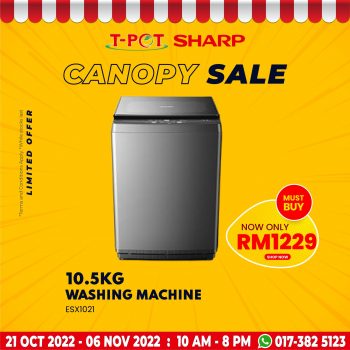 T-Pot-Sharp-Canopy-Sale-8-350x350 - Computer Accessories Electronics & Computers Home Appliances IT Gadgets Accessories Kitchen Appliances Malaysia Sales Selangor 