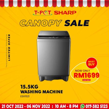 T-Pot-Sharp-Canopy-Sale-9-350x350 - Computer Accessories Electronics & Computers Home Appliances IT Gadgets Accessories Kitchen Appliances Malaysia Sales Selangor 