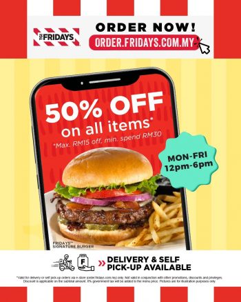 TGI-Fridays-50-off-Promo-350x438 - Beverages Food , Restaurant & Pub Johor Kedah Kelantan Kuala Lumpur Melaka Negeri Sembilan Pahang Penang Perak Perlis Promotions & Freebies Putrajaya Sabah Sarawak Selangor Terengganu 