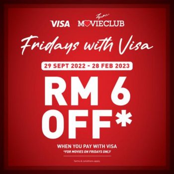 TGV-Fridays-With-VISA-RM6-OFF-Promotion-350x350 - Cinemas Johor Kedah Kelantan Kuala Lumpur Melaka Movie & Music & Games Negeri Sembilan Pahang Penang Perak Perlis Promotions & Freebies Putrajaya Sabah Sarawak Selangor Terengganu 