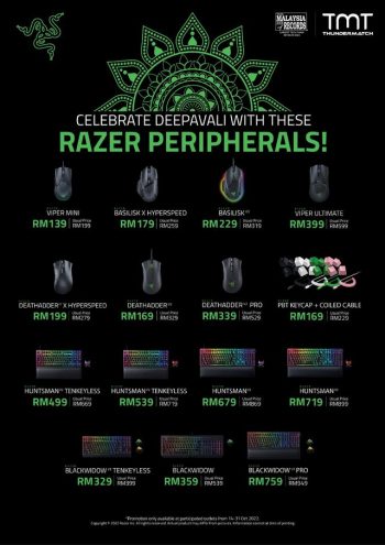 TMT-Razer-Peripherals-Promo-1-350x495 - Computer Accessories Electronics & Computers IT Gadgets Accessories Johor Kedah Kelantan Kuala Lumpur Melaka Negeri Sembilan Online Store Pahang Penang Perak Perlis Promotions & Freebies Putrajaya Sabah Sarawak Selangor Terengganu 