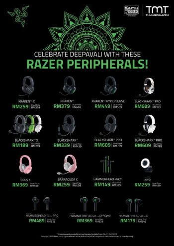 TMT-Razer-Peripherals-Promo-350x495 - Computer Accessories Electronics & Computers IT Gadgets Accessories Johor Kedah Kelantan Kuala Lumpur Melaka Negeri Sembilan Online Store Pahang Penang Perak Perlis Promotions & Freebies Putrajaya Sabah Sarawak Selangor Terengganu 