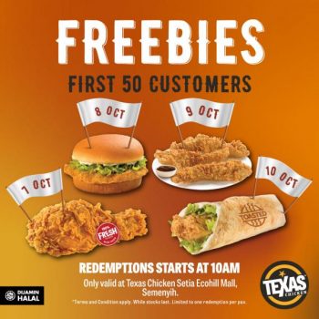 Texas-Chicken-Opening-Promotion-at-Setia-Ecohill-Mall-1-350x350 - Beverages Food , Restaurant & Pub Johor Kedah Kelantan Kuala Lumpur Melaka Negeri Sembilan Pahang Penang Perak Perlis Promotions & Freebies Putrajaya Sabah Sarawak Selangor Terengganu 