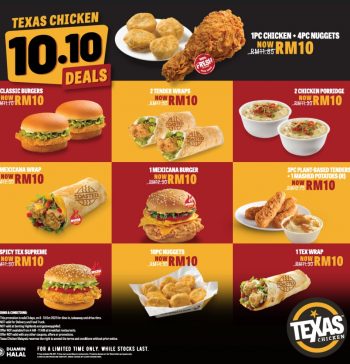 Texas-Chicken-RM10-Meals-For-10.10-Sale-350x364 - Beverages Food , Restaurant & Pub Johor Kedah Kelantan Kuala Lumpur Malaysia Sales Melaka Negeri Sembilan Pahang Penang Perak Perlis Putrajaya Sabah Sarawak Selangor Terengganu 