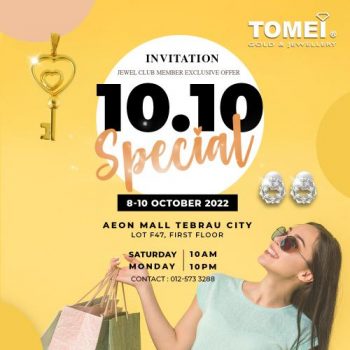 Tomei-10.10-Promotion-at-AEON-Mall-Tebrau-City-350x350 - Gifts , Souvenir & Jewellery Jewels Johor Promotions & Freebies 