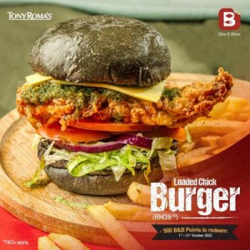 Tony-Romas-Bite-Bites-Loaded-Chick-Burger-Promo-350x350 - Beverages Food , Restaurant & Pub Johor Kedah Kelantan Kuala Lumpur Melaka Negeri Sembilan Pahang Penang Perak Perlis Promotions & Freebies Putrajaya Sabah Sarawak Selangor Terengganu 