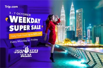 Trip.com-Weekday-Super-Sale-350x233 - Johor Kedah Kelantan Kuala Lumpur Malaysia Sales Melaka Negeri Sembilan Online Store Pahang Penang Perak Perlis Putrajaya Sabah Sarawak Selangor Sports,Leisure & Travel Terengganu Travel Packages 