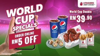 4Fingers-World-Cup-Double-Promotion-350x197 - Beverages Food , Restaurant & Pub Johor Kedah Kelantan Kuala Lumpur Melaka Negeri Sembilan Online Store Pahang Penang Perak Perlis Promotions & Freebies Putrajaya Sabah Sarawak Selangor Terengganu 