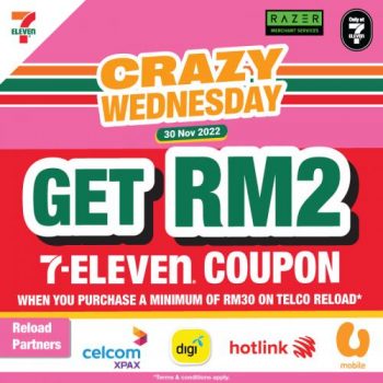 7-Eleven-Crazy-Wednesday-Promotion-12-1-350x350 - Johor Kedah Kelantan Kuala Lumpur Melaka Negeri Sembilan Pahang Penang Perak Perlis Promotions & Freebies Putrajaya Sabah Sarawak Selangor Supermarket & Hypermarket Terengganu 