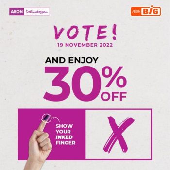 AEON-BiG-GE15-General-Election-Day-Promotion-350x350 - Johor Kedah Kelantan Kuala Lumpur Melaka Negeri Sembilan Pahang Penang Perak Perlis Promotions & Freebies Putrajaya Sabah Sarawak Selangor Supermarket & Hypermarket Terengganu 