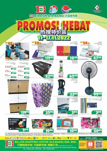 BILLION-Special-Promotion-at-Bandar-Baru-Bangi-1-350x495 - Promotions & Freebies Selangor Supermarket & Hypermarket 