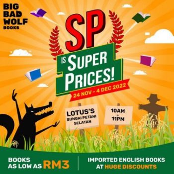 Big-Bad-Wolf-Books-Box-Sale-at-Lotuss-Sungai-Petani-Selatan-350x350 - Books & Magazines Kedah Malaysia Sales Stationery 